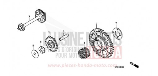 PIGNON MENE DE DEMARRAGE CB600FC de 2012